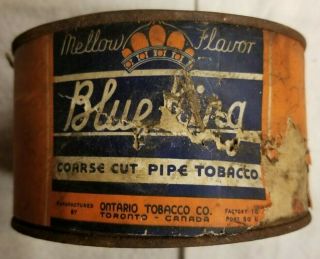 rare blue king tobacco tin 3