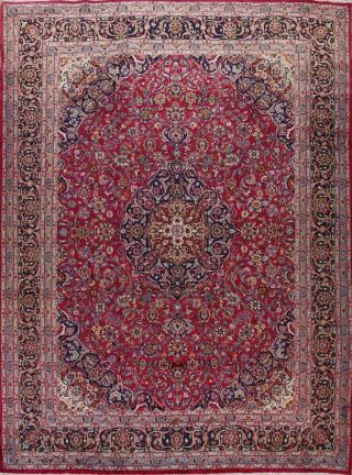 Vintage Floral Traditional Hand - Knotted Area Rug Oriental Living Room Wool 10x13