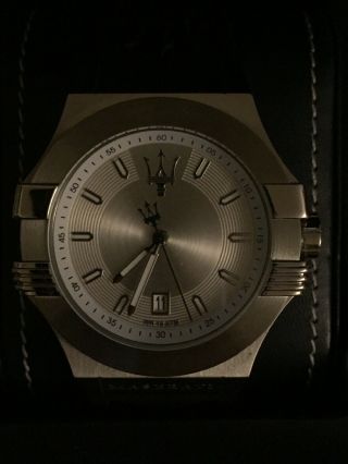 Maserati Potenza Leather Men ' s Automatic Watch 5