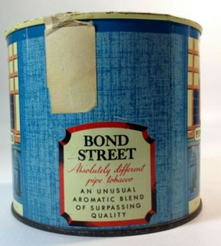 Vintage Tobacco Tin (Pipe) | BOND STREET | Circa 1960 | | A 