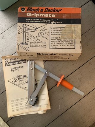 Vintage Black And Decker Gripmate.  A Workmate Accessory.  79 - 011.  Usa.  Clamp