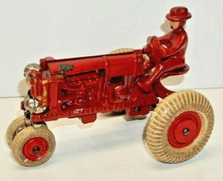 Antique Arcade Cast Iron Mccormick,  Deering,  Farmall Tractor/steering Mechanism