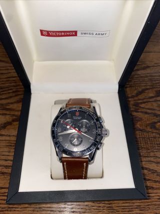Victorinox Swiss Army Chrono Classic Xls Watch 241198 Chronograph Nwt
