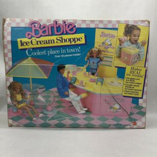 Vintage 1987 Barbie Ice Cream Shoppe Playset