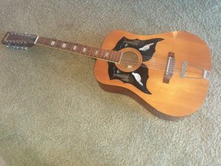 Vintage 12 - String National Guitar With Gibson Dove Styling - Case