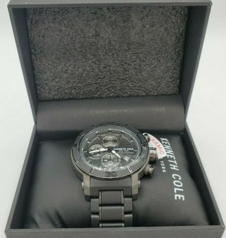 Kenneth Cole Limited Edition Black Ceramic Japan Quartz Analog Watch KC51094001 3
