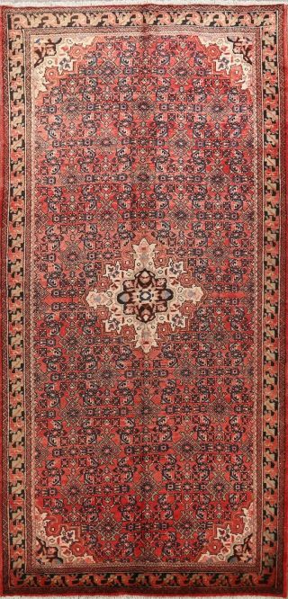 Vintage Geometric Traditional Area Rug Wool Hand - Knotted Oriental 6x11