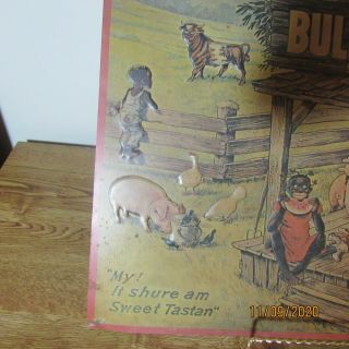 Vintage Bull Durham Smoking Tobacco Tin Sign 12x17 2