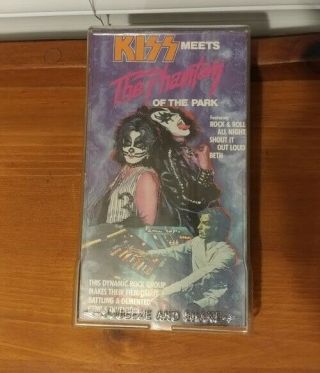 Vintage 1988 Kiss Meets The Phantom Of The Park Vhs Goodtimes Home Video Tape