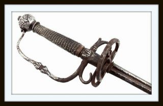 Antique Very Old Rapier Sword Maker Marked Blade Spanish German Italian