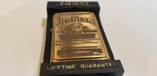 Zippo Cigarette Lighter Brass Jim Beam