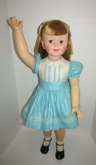Vintage Doll Madame Alexander JOANIE Walker Ideal Playpal Type 35” 1959 3
