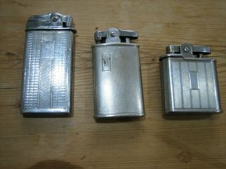 Vintage Lighters 3 Kin Craft.  Ronson Whirlwind.  Ronson Made In England