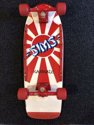 Vintage Sims Kamikaze Skateboard