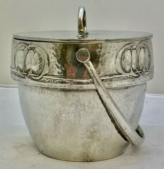 extremely fine liberty & co tudric pewter biscuit barrel by archibald knox 3