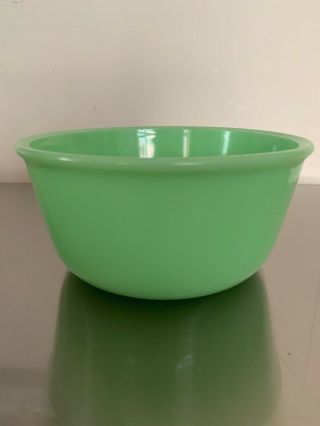 Vintage Jadeite Jadite Green Milk Glass Mixing Bowl - Electric Mixer Model?