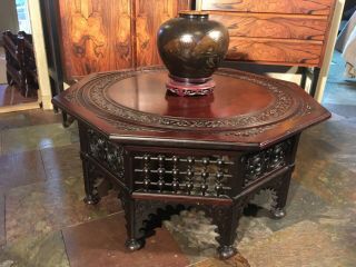 Circa 1900 Antique Victorian Coffee Table By Ny Merklen Co