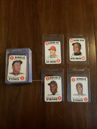 1968 Topps Game Baseball Complete Set Ex - Mt W/stars Mantle Aaron Mays Clemente,