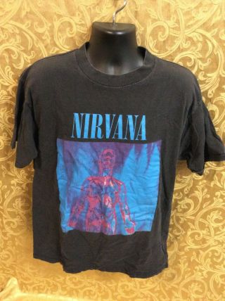Vintage 1992 Nirvana " Sliver " T - Shirt Kurt Cobain Adult Xl Giant Music