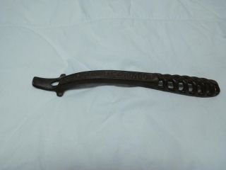 Vtg Wood/coal/cook Stove Iron Lid Lifter Handle Schuylkill Valley Stove Co