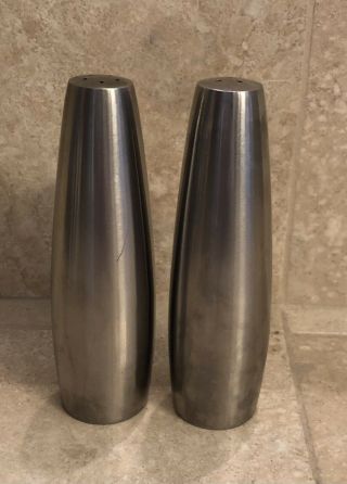 Vintage Mcm 60’s Dansk Designs Stainless Steel Quistgaard Salt Pepper Shakers