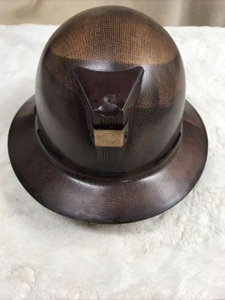Vintage Msa Skullgard Type K Full Brim Coal Miner Helmet/ Hard Hat