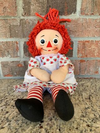 Vintage 1970s Knickerbocker Raggedy Ann Doll