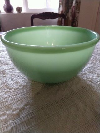 Vintage Jadeite Mixing Bowl Green