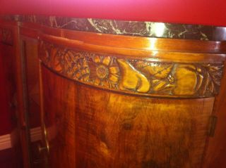 Art Deco Sideboard with Marble Top 4