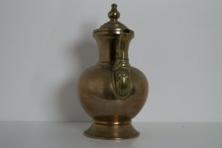Antique 19th C Chinese Tibetan Teapot,  Large Bronze Copper Brass. 3