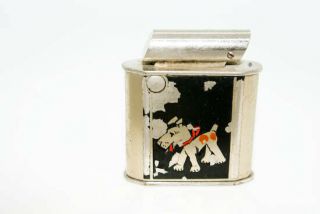 1930s Vintage Push Button Flip Scotty Dog Dp Lighter 18