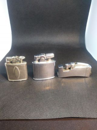 3 Vintage Ronson Cigarette Lighters 1,  Art Metal 2,  Ronson Standard 3, .