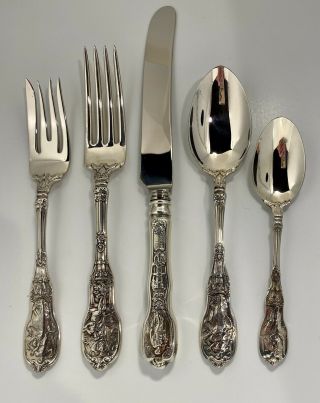 Mythologique By Gorham Sterling Silver 5 Pc Place Setting.  Style.