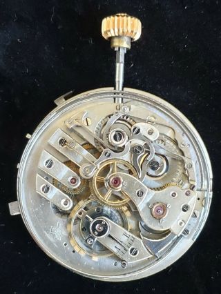 Antique Swiss Repeater Pocket Watch Movement,  Reset Button