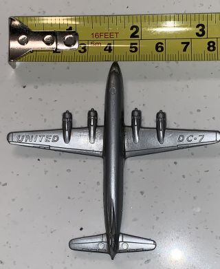 Vintage United Dc - 7 Mainliner Small Plastic Airplane