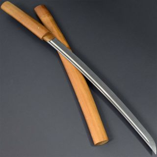 Authentic Nihonto Japanese Katana Sword Wakizashi W/shirasaya Antique Bo - Hi Nr