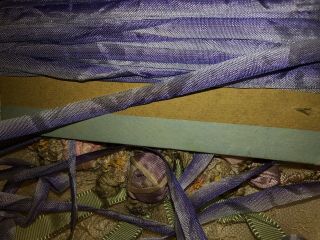 11.  2 Yards Antique Vintage French Purple Ombre Ribbon Trim 5/16 "