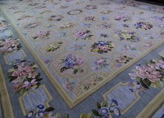 Xlarge Persiian Wool Rug 12x9ft French Floral Shakespeare 