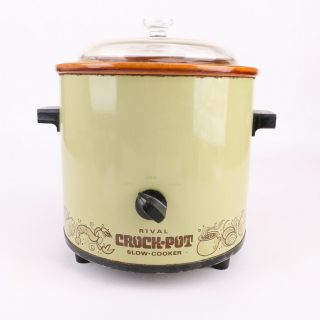 Vintage Rival Crock Pot Slow Cooker Stoneware 3100/2l 3.  5 Qt.  Made In Usa