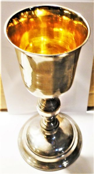 Very Fine,  Antique French 950 Silver Chalice Christian Church Goblet Paris 1820