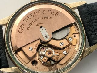 Vintage TISSOT Automatic Cal 28.  5R - 21 Gold Filled Stainless Steel Back SERVICED 3