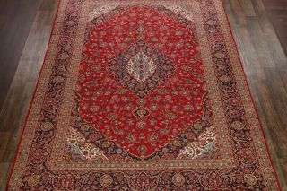Vintage Hand - Knotted Floral Red Carpet 10x13 Ardekan Oriental Area Rug 3