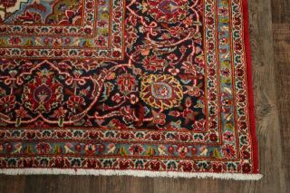 Vintage Hand - Knotted Floral Red Carpet 10x13 Ardekan Oriental Area Rug 6
