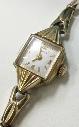 Bulova 5ar Movement Vintage 10k Rolled Gold Plate Wrist Watch S W01174