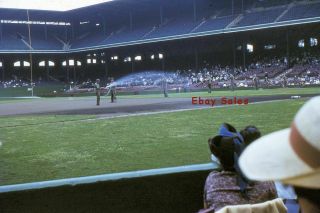 Sm21 O Vintage Amateur 35mm Slide Photo - Baseball Stadium - Red Kodachrome 1941