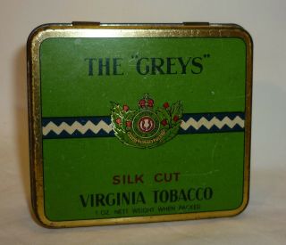 The " Greys " Silk Cut Virginia - Tobacco Tin - 1oz