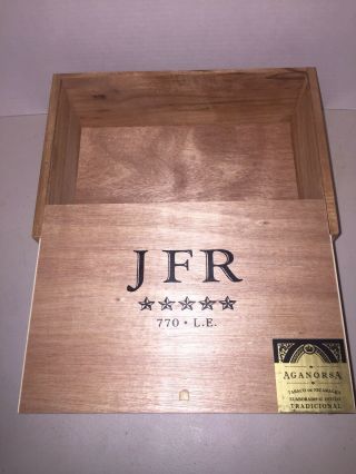 Jfr Corojo 770 Le Aganorsa Slide Top Wooden Cigar Box Humidor By Casa Fernandez