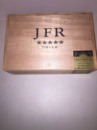 JFR Corojo 770 LE Aganorsa Slide Top Wooden Cigar Box Humidor by Casa Fernandez 2