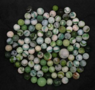 Vintage Marbles - Group D - Green