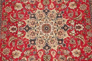 7x10 Floral Medallion RED Area Rug Wool Hand - Knotted Oriental Room Size Carpet 4